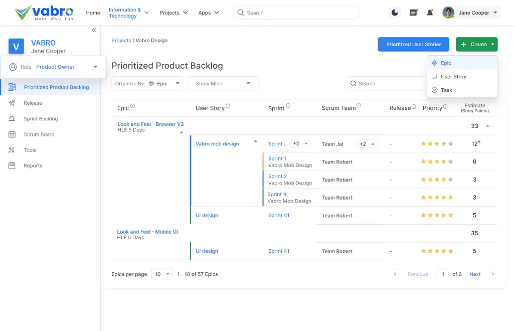 PRODUCTBACKLOG