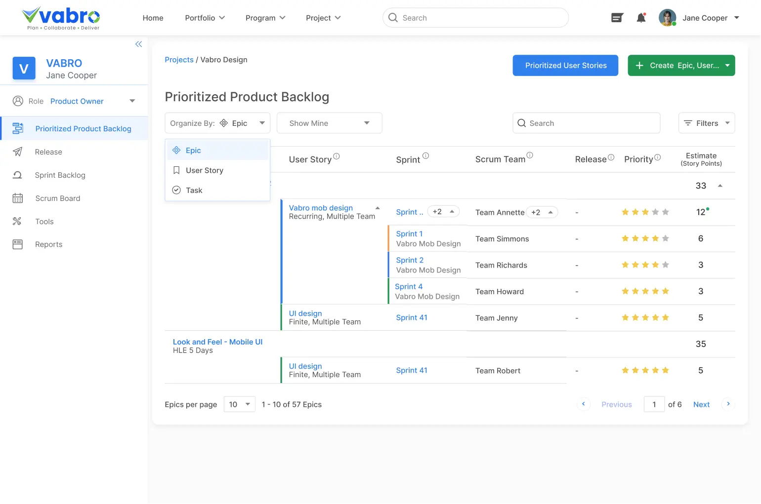 Product Backlog